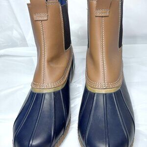 Lands End Insulated Flannel Lined Chelsea Duck Boots Size Women's 11B/9.5 Men’s